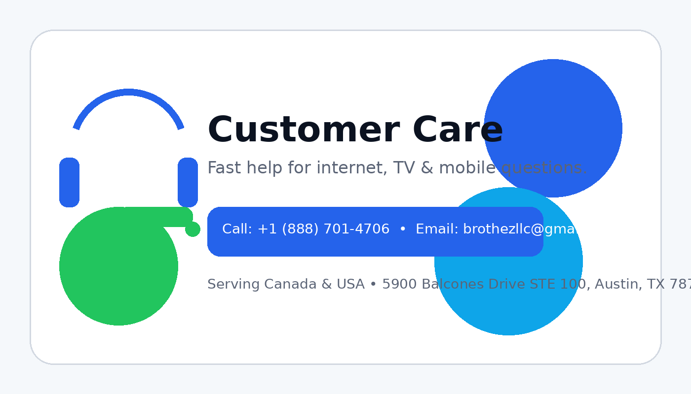 Customer care agent on headset